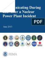Fema - Nuclear Power Plant Incident - Communicating During After - June 2013
