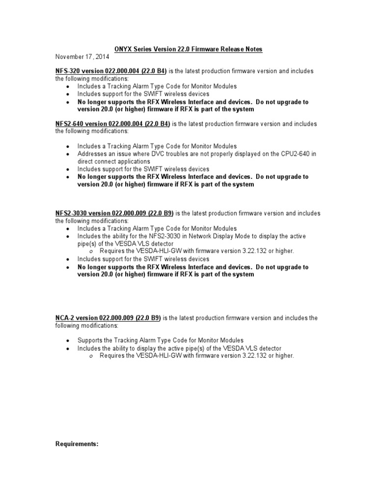 MagniFire ONYX Series Version 22.0 Release Notes 111114 | PDF ...
