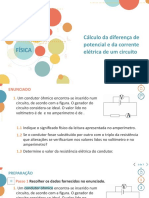 Cálculo Da Diferença de Potencial e Da Corrente Elétrica de Um Circuito