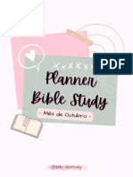 Planner Bible Study Outubro