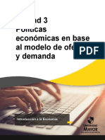 Unidad 3 - Politicas Económicas en Base Al Modelo de Oferta y Demanda