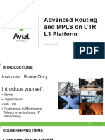 Advanced Routing and MPLS on CTR L3 Platform E.04