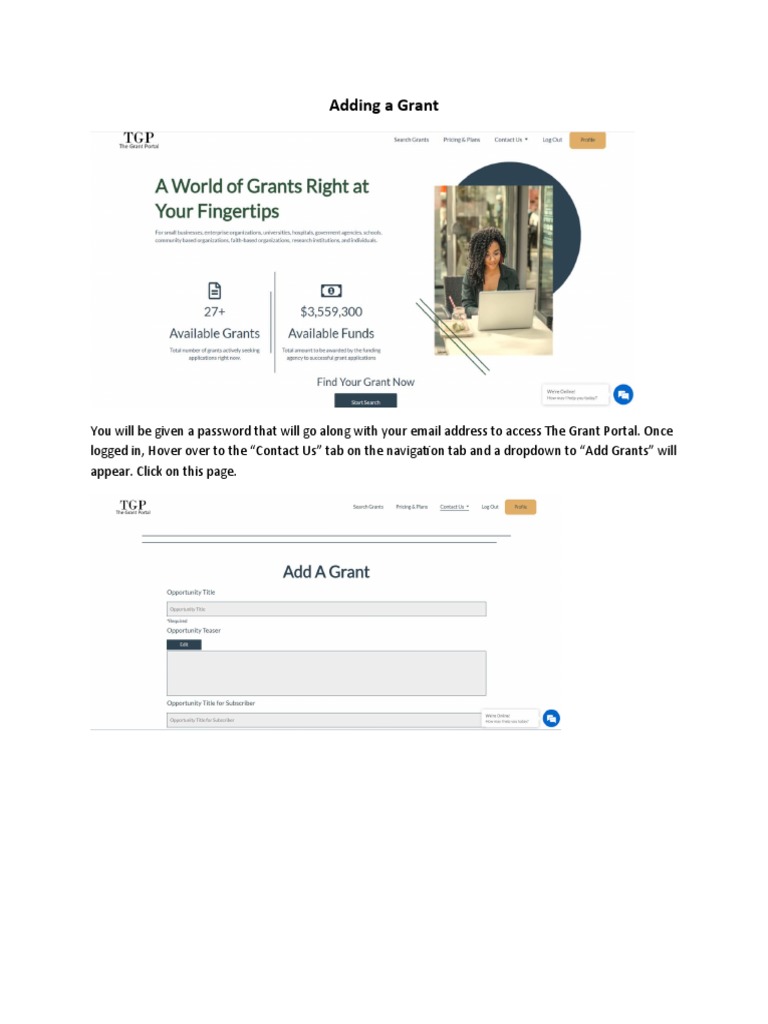 Streamlined Add A Grant Step by Step 8.3.22 Updated PH | PDF | 501(C ...
