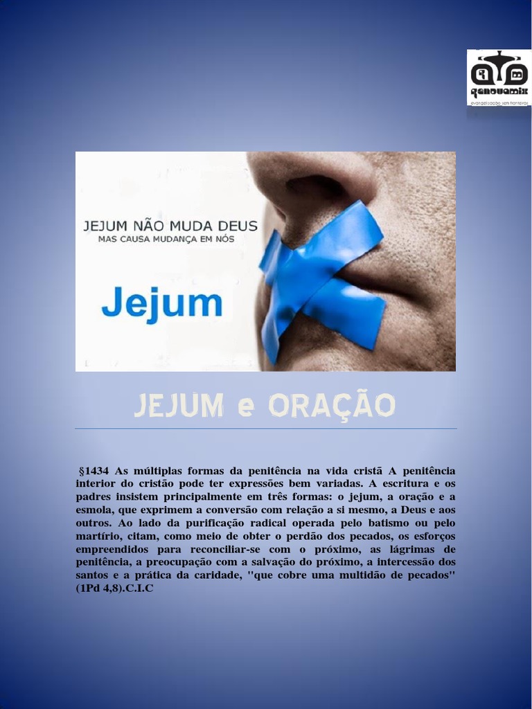 Jejum E Oração Apostila Completa Download Grátis Pdf Jejum Oração