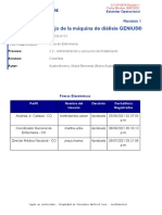 CO CP 0579 Rev01 Preparacion y Manejo de La Maquina de Dialisis GENIUS
