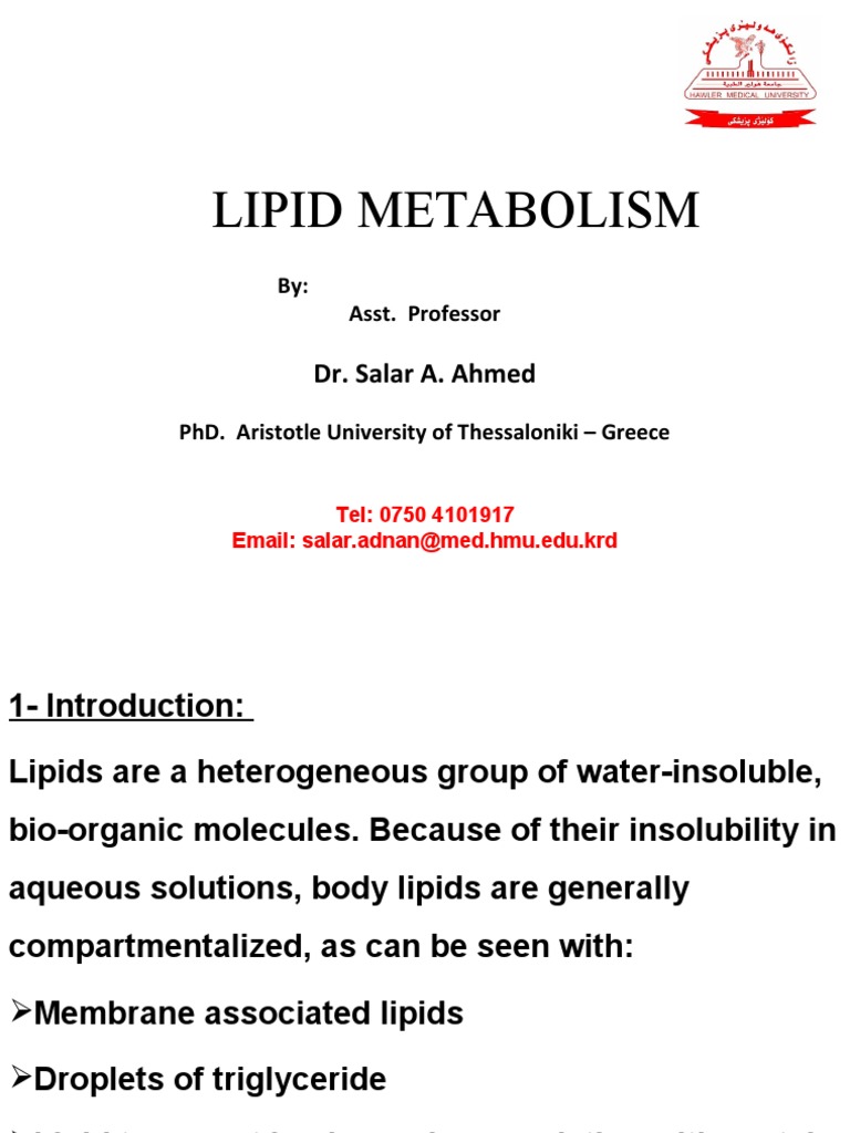 LG - Lipid Metabolism | PDF | Lipoprotein | Cholesterol