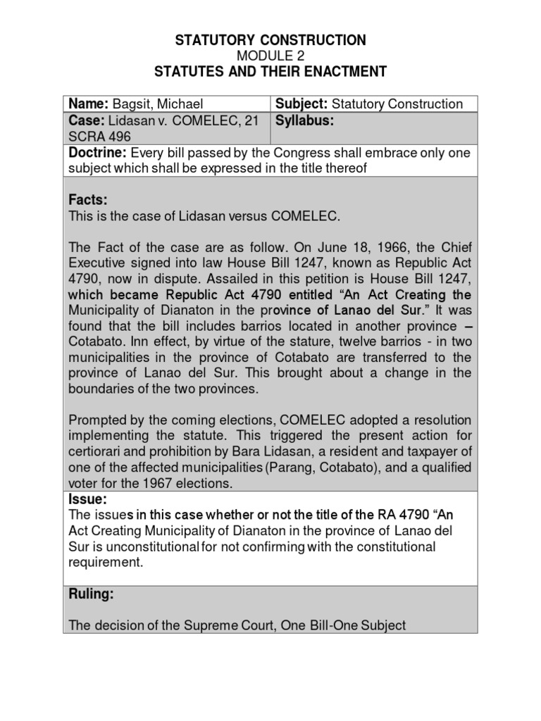 Statcon Module 2 Summaries (3 Versions For Supplements) PDF United