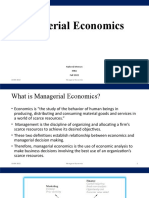 Managerial Economics - Lec 1 and Lec 2