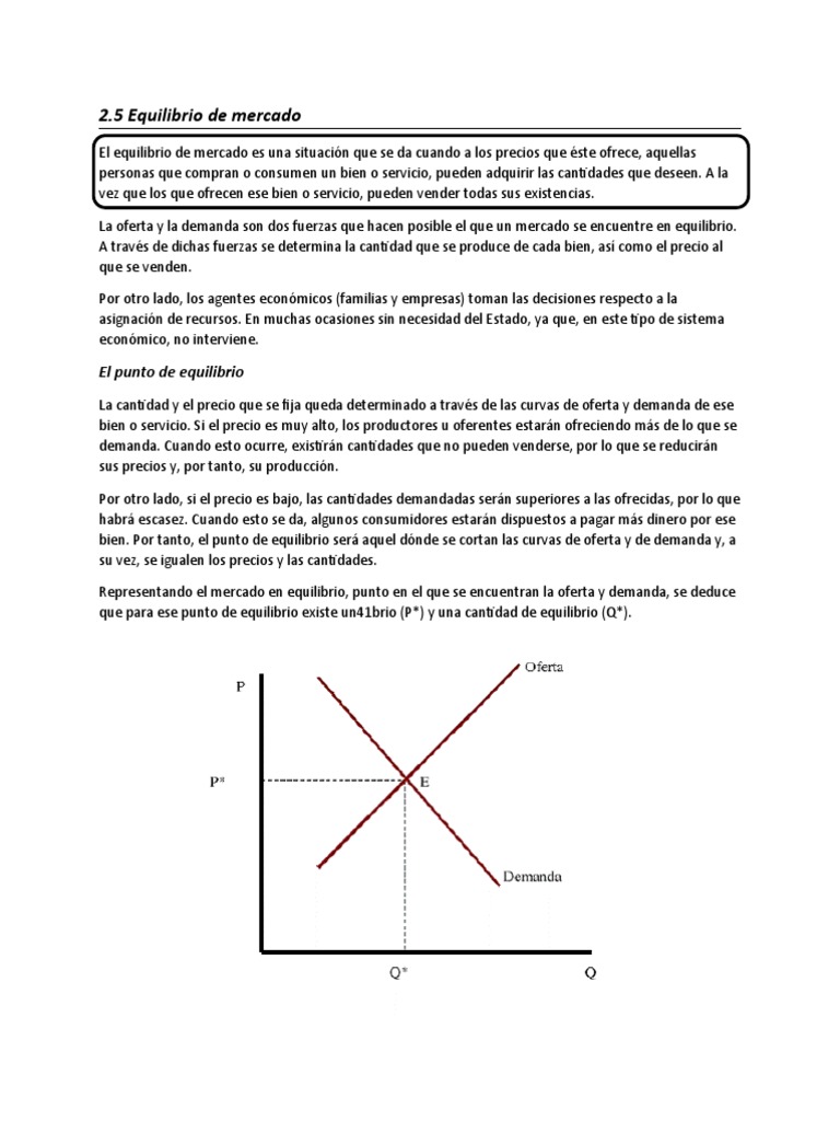 Concepto y Tipos de Equilibrio de Mercado | PDF | Ciencias sociales