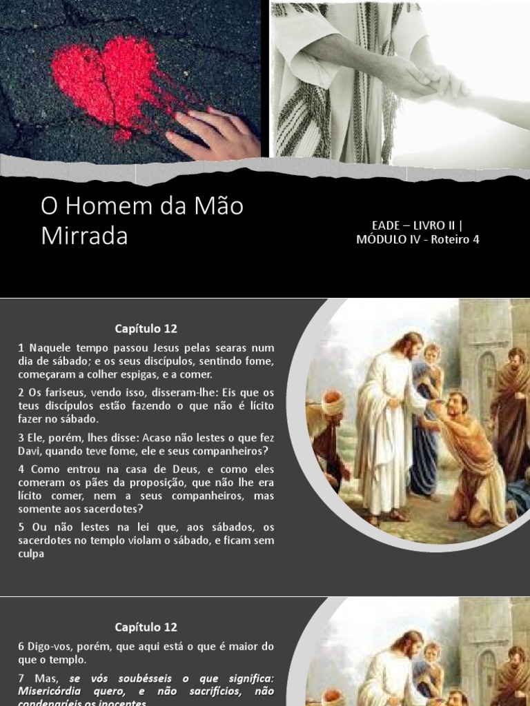 O Homem Da Mão Mirrada | PDF | Jesus | Oração