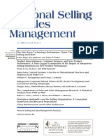 Personal Selling Sales Management: Journal of Jouaof