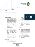 Crise Colonial e Independência