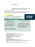 4 Les Différents Contrats de Travail