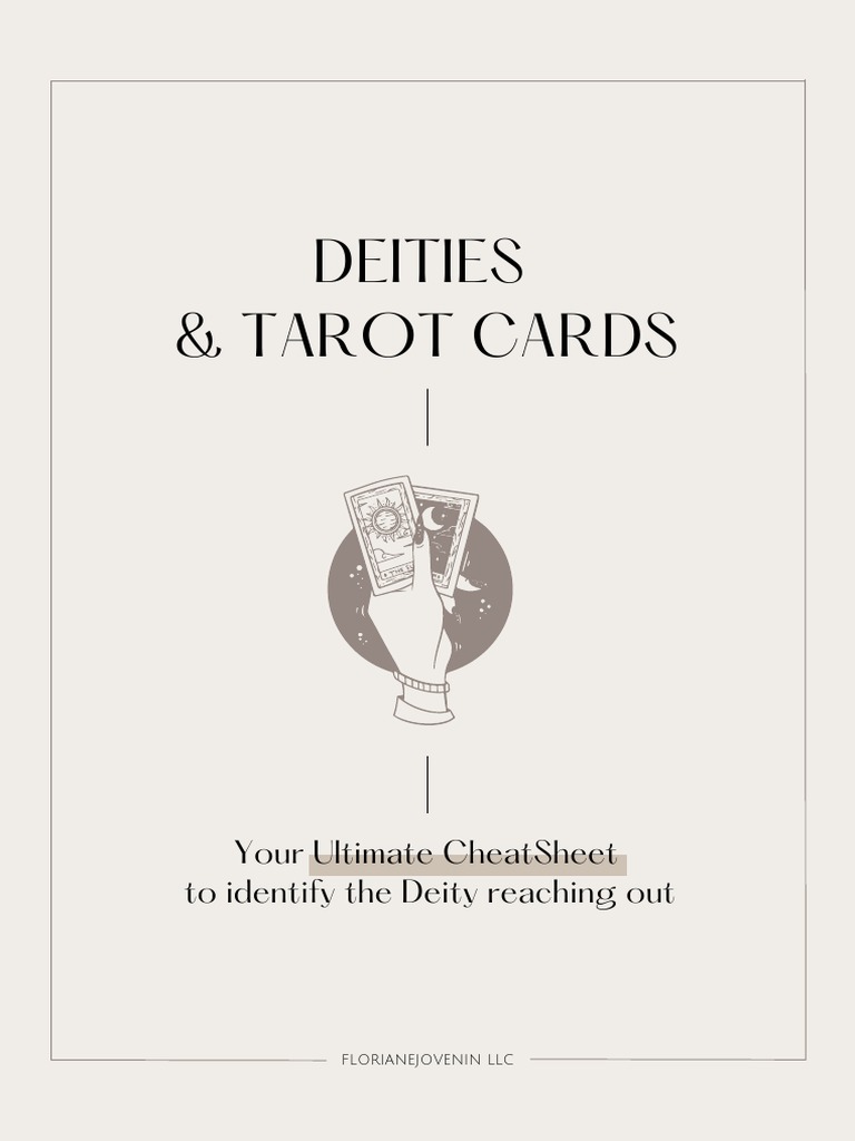 Deity and Tarot Card Associations Guide | PDF | Deities | Mythological ...