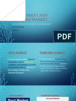 Novel Spot Market and Forward Market
