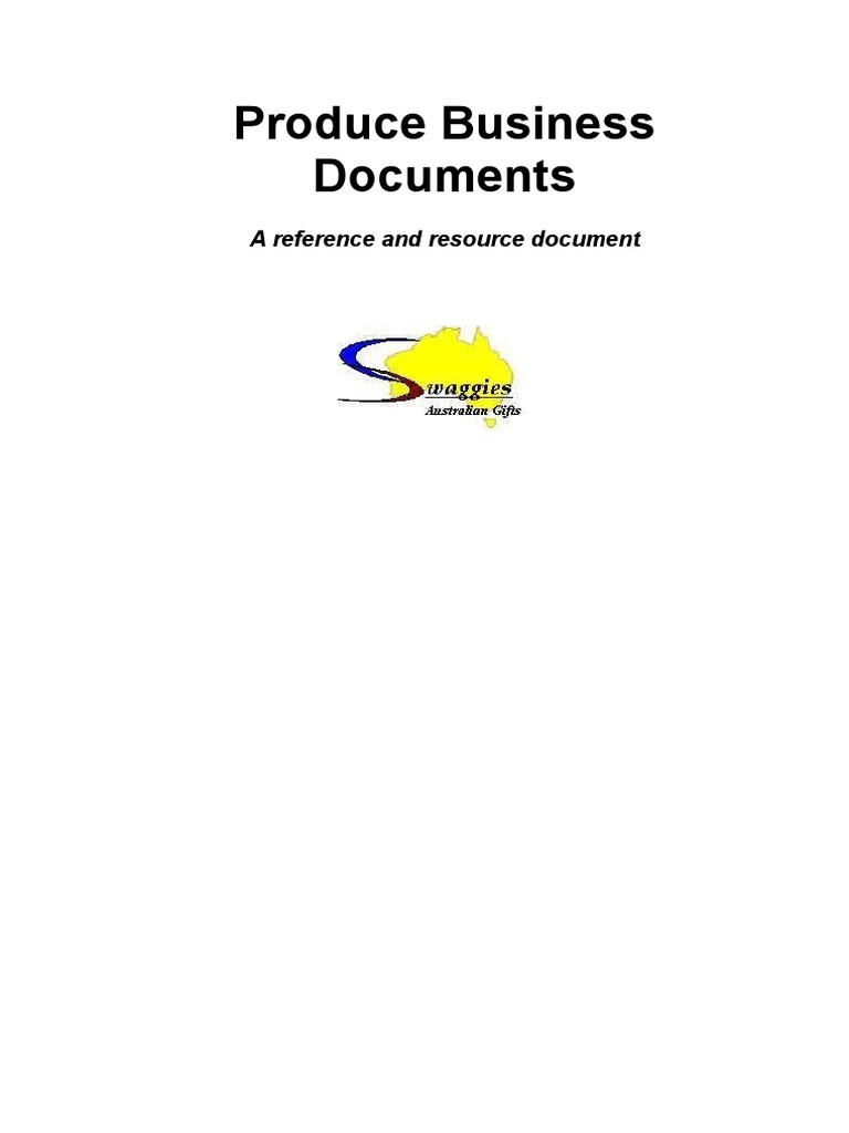 Produce Business Documents PDF