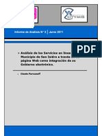 Análisis Academico sobre los Servicios en línea del Municipio de San Isidro a través de su página Web como integración de su Gobierno electrónico.