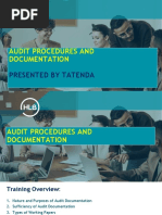 HLB - Audit Procedure and Documentation, by Tatenda - 22.07.2022