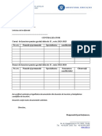 Documente Obtinere Grad Didactic II An Scolar 2022-2023