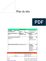 Plan de Alta - Proceso