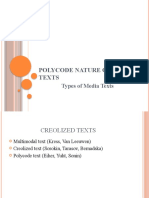 Polycode Nature of Media Texts