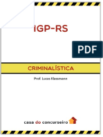 IGP-RS Criminalística Prof. Lucas Klassmann - PDF Download Grátis