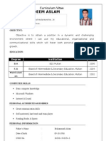 Nadeem Aslam: Curriculum Vitae