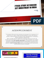 An Analytical Study of Foreign Direct Investment