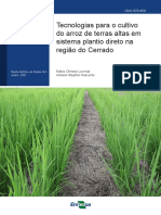 Técnicas para cultivo de arroz de terras altas em SPD na região do Cerrado