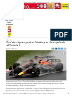 Max Verstappen Ganó en Suzuka y Es Bicampeón de La Fórmula 1 - El Diario de La Pampa