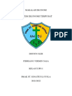 Febriano V. Naja - Makala Sistem Ekonomi Terpusat (X IPS 1)