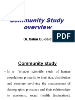 Community Study Overview