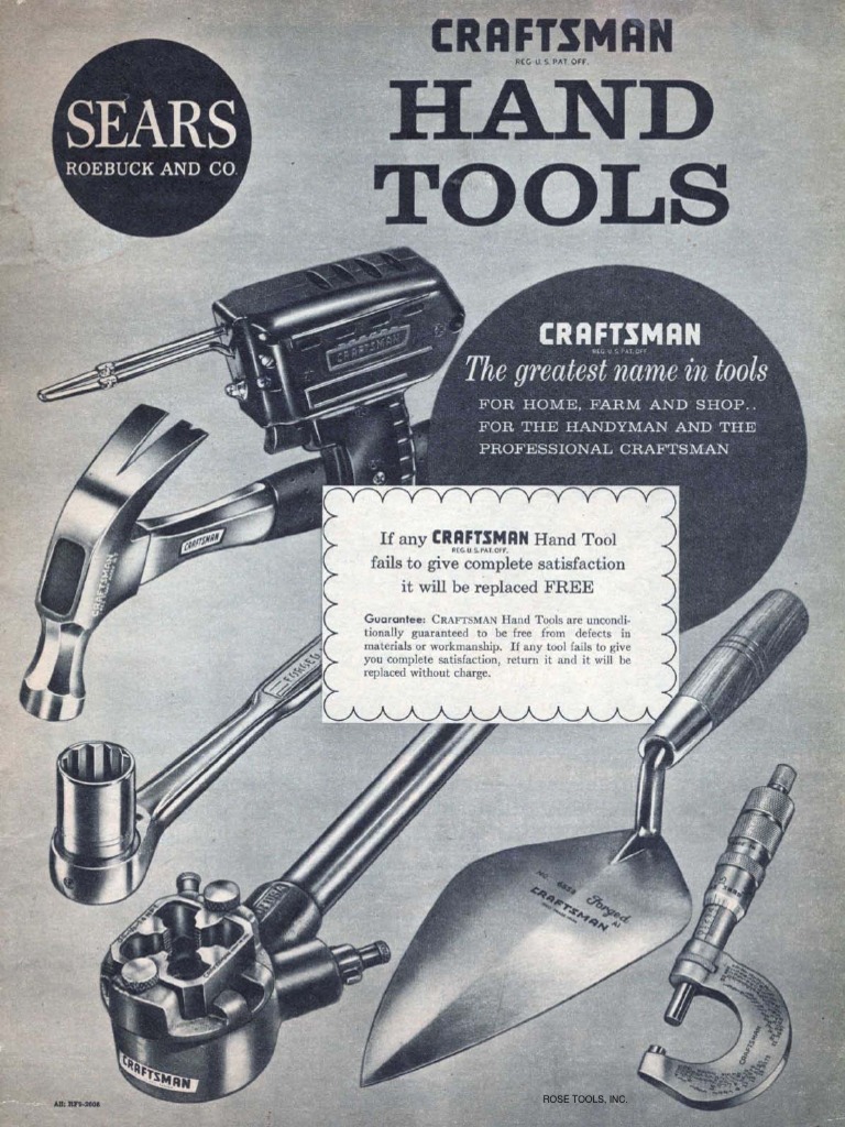 Sears Craftsman Hand Tools 1964 PDF
