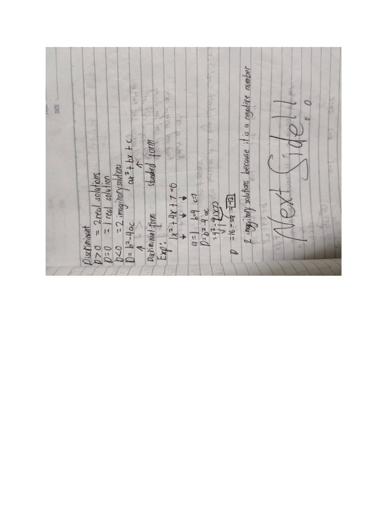 Quadratic Equation | PDF