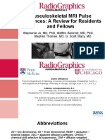 MSK MRI Pulse Sequences