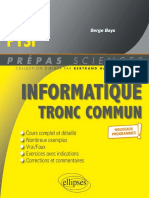 Ellipses Informatique Tronc Commun MPSI PCSI PTSI Programme 2021