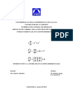 Tema I - Introducción A La Teoría de Ecuaciones Diferenciales