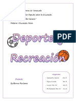 Deporte y Recreacion (Actividad #2)