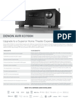 Denon AVR-X3700H Information Sheet W-Legal-Disclaimer-122920 Paired 13012021