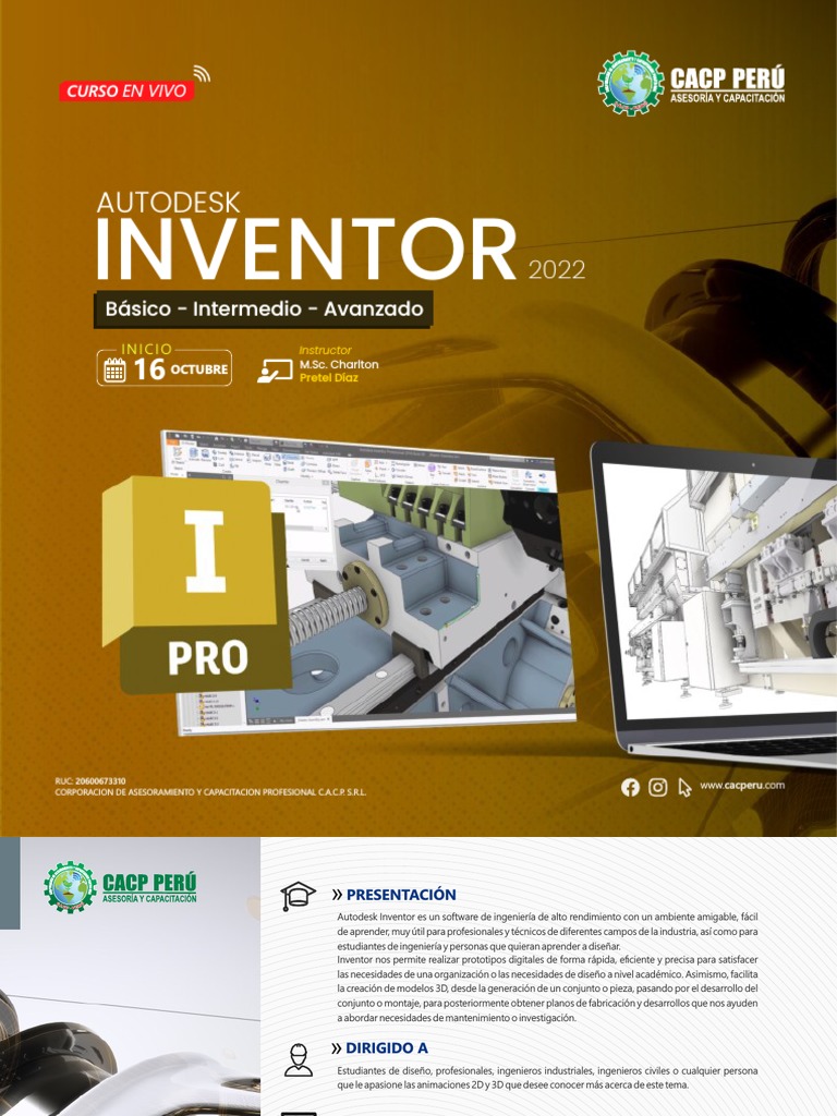 Curso de Autodesk Inventor 2022 | PDF | Ingeniería