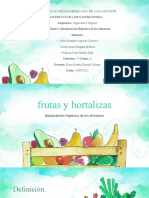 Frutas y Hortalizas Presentacion. Equipo3