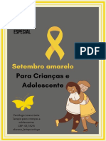Livro Violencia Crianças e Adolescente Setembro Amarelo Material