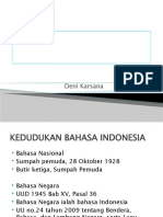 Fungsi Bahasa Indonesia Sebagai Bahasa Nasional dan Negara