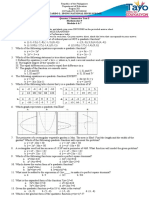 Quadratic Functions: Summative Test Module 6 & 7