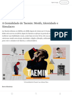 A Genialidade de Taemin - Motifs, Identidade e Simulacro - by Juliana Fiúza - Medium