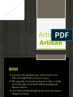 Artist and Artisan