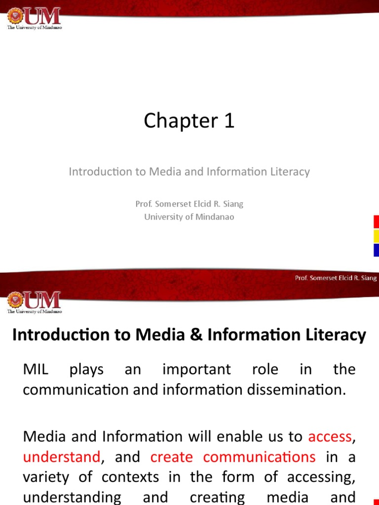 Introduction To Media And Information Literacy Pdf