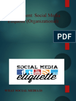 Social Media Etiquette Organisational