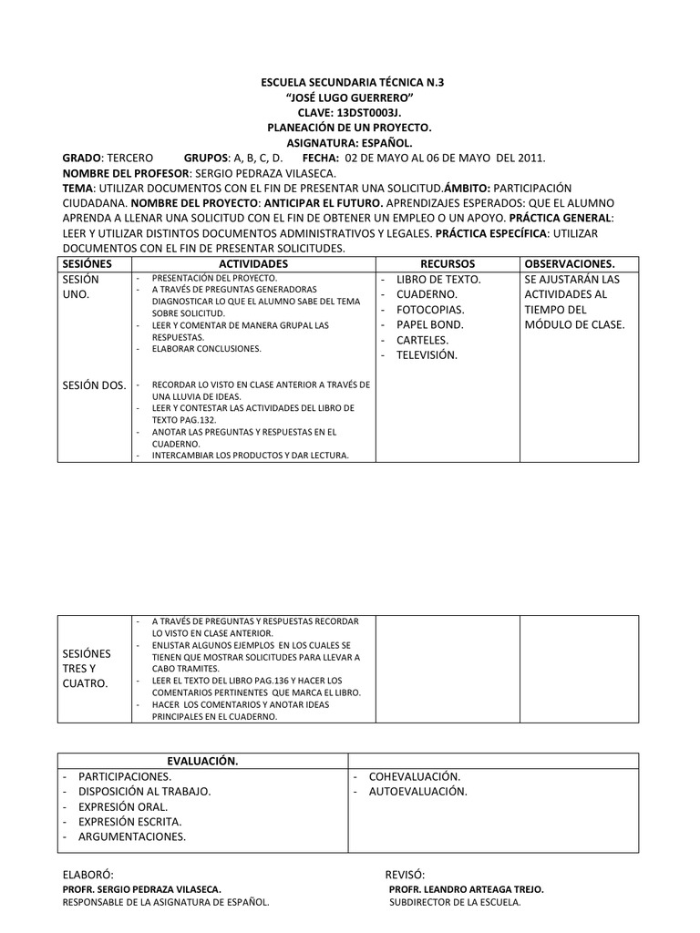 PLANEACIÓN | PDF | Crecimiento personal y profesional | Estudios de ...