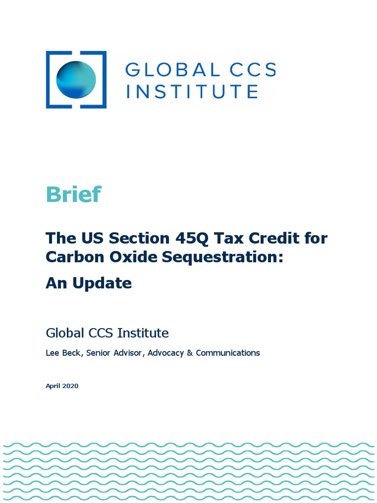 US 45Q Tax Credit for Carbon Sequestration | PDF